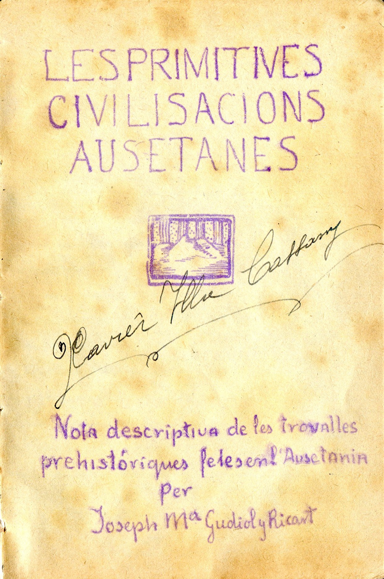 primitives civilisacions ausetanes, Les : Nota descriptiva de las trovalles prehistóriques fetes en l'Ausetania - Miniatura 2